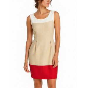 Kate Spade New York Brodie Dress Women's 4 Colorblock Sheath Office Classic Prep